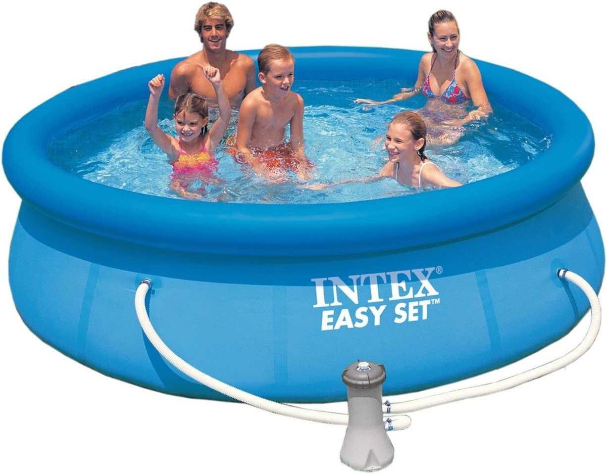 Басейн INTEX 305x76см +филтърна помпа + покривало + дозатор + таблетки