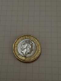Moneda 1 pound Regina Elizabeth anul 2016