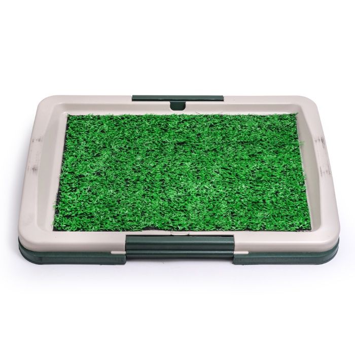 Промо! Puppy Potty Pad кучешка тоалетна с решетка и изкуствена трева