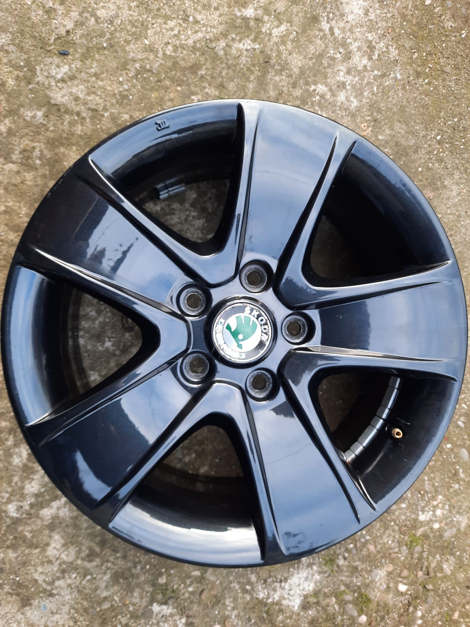 Jante aliaj usor originale Skoda 5x112 16 Et 50 vopsite professional