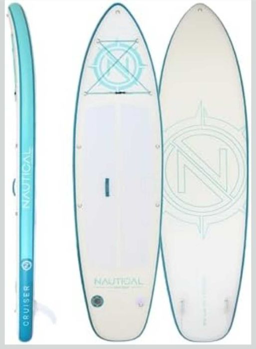 Падълборд iROCKER Nautical GO Cruiser 10'6" бяло/син неразопакован