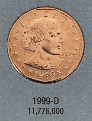 1 dollar USA - SUA - 1979 D - 1999 D (aUNC)