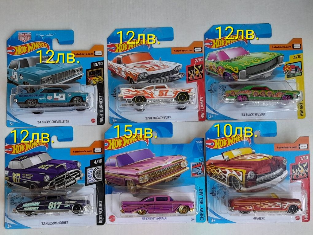 Hot Wheels Хот Уилс колички и T-HUNT 72бр. # 2