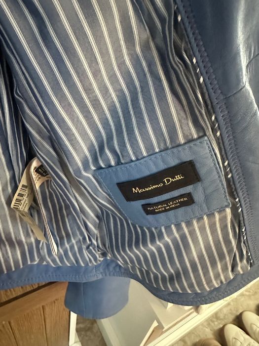 Geaca piele Massimo Dutti femei