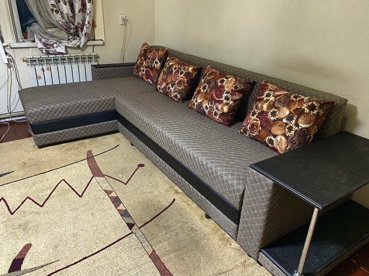 Угловой диван со столиком качество Диван Мебель для гостиной Диван