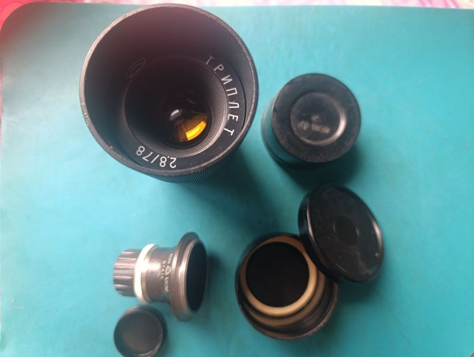 Объективы : триплет 2.8/78 и индустар и50у