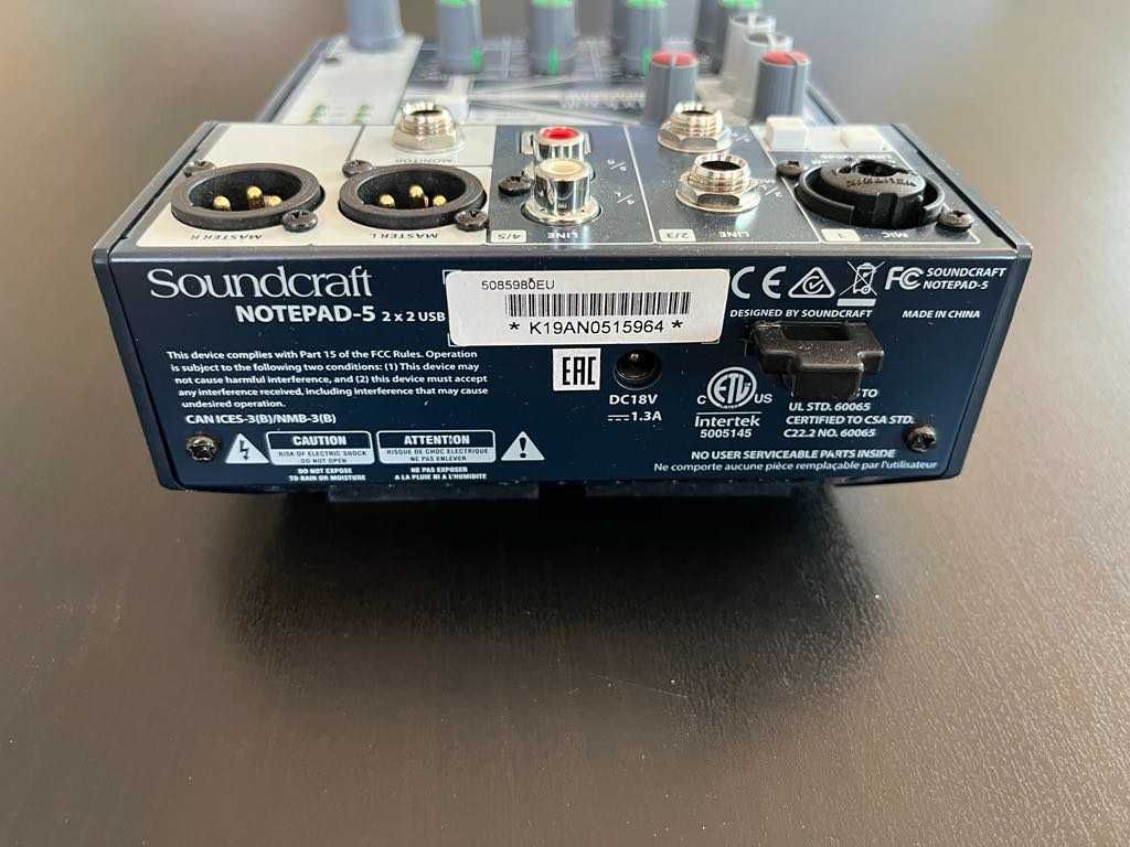 Soundcraft Notepad-5 аудио миксер, audio mixer