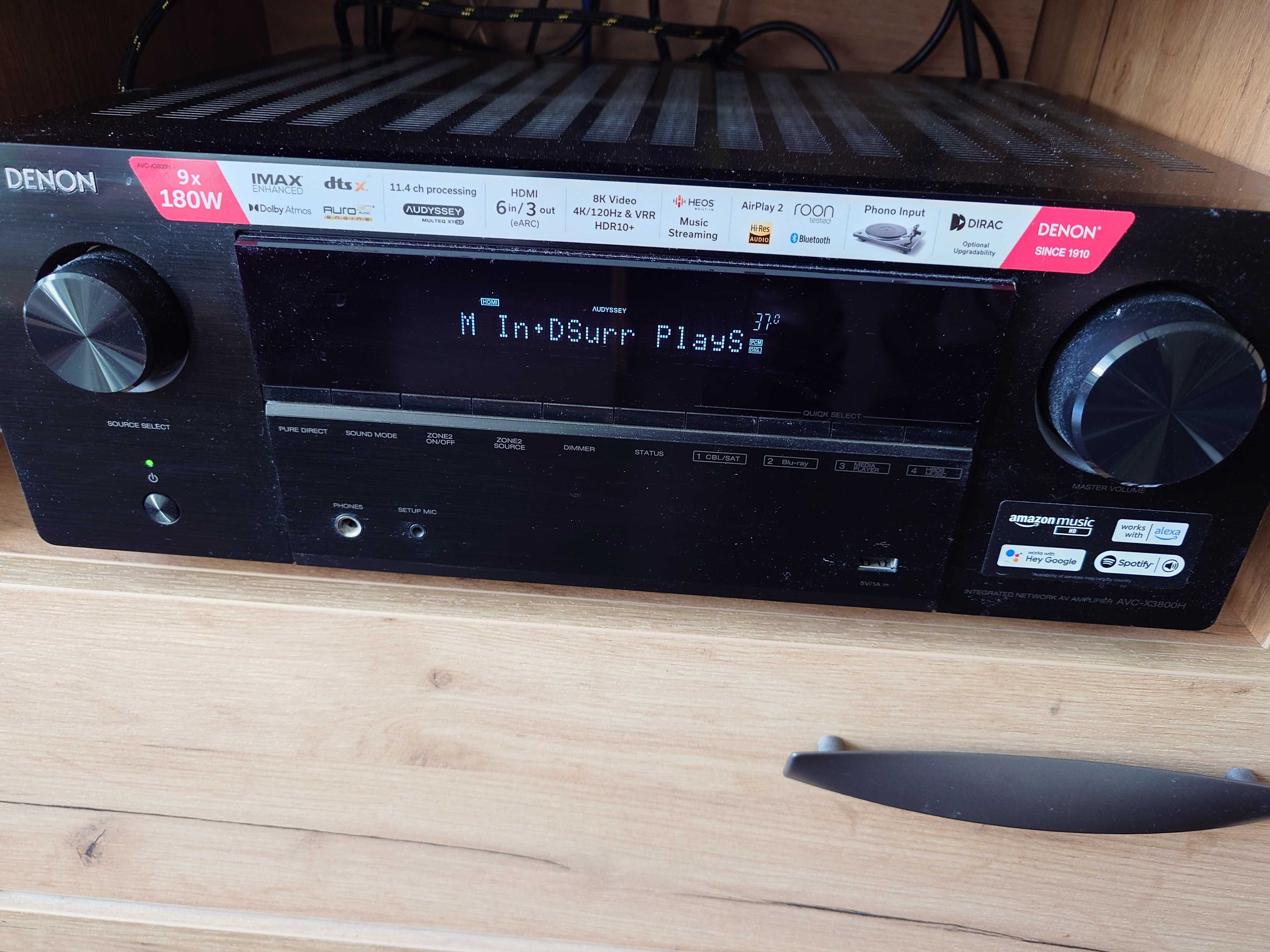 Продавам аудио-видео ресийвър DENON AVC-X3800H с гаранция
