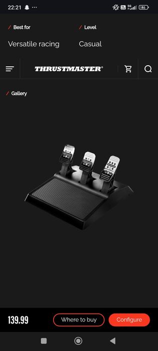 Волан THRUSTMASTER TS-XW Sparco P310 Racer Competition Mod