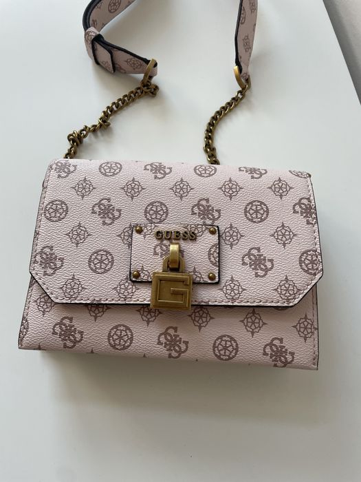 Guess Shell Logo Centre Stage Crossbody Bag