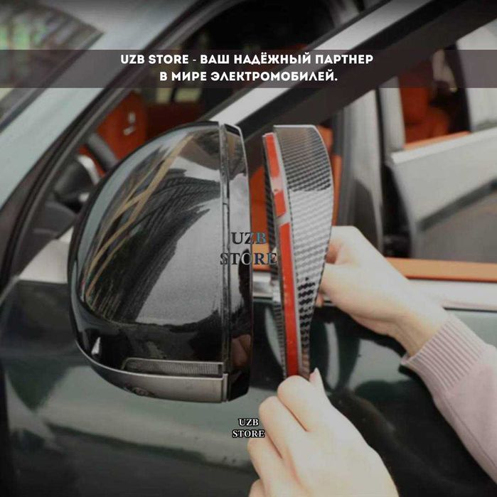 Lixiang 6/7/8/9 | Накладки для боковых зеркал от дождя из карбон