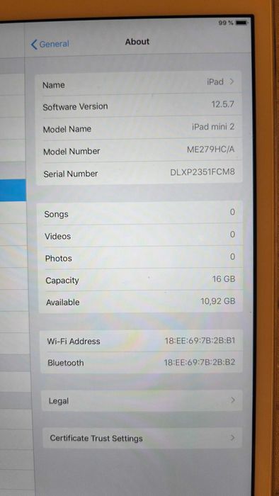 Ipad Mini 2 16gb wi fi