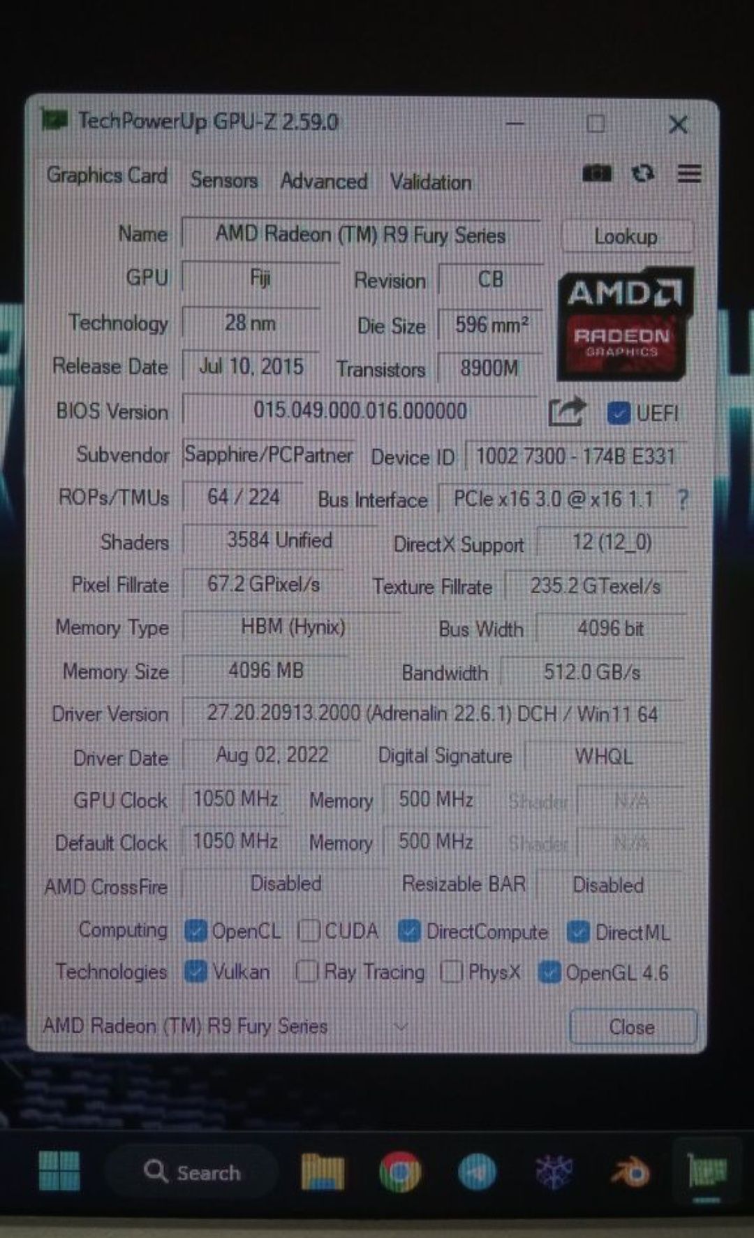 Srochno AMD Radeon R9 fury 4gb