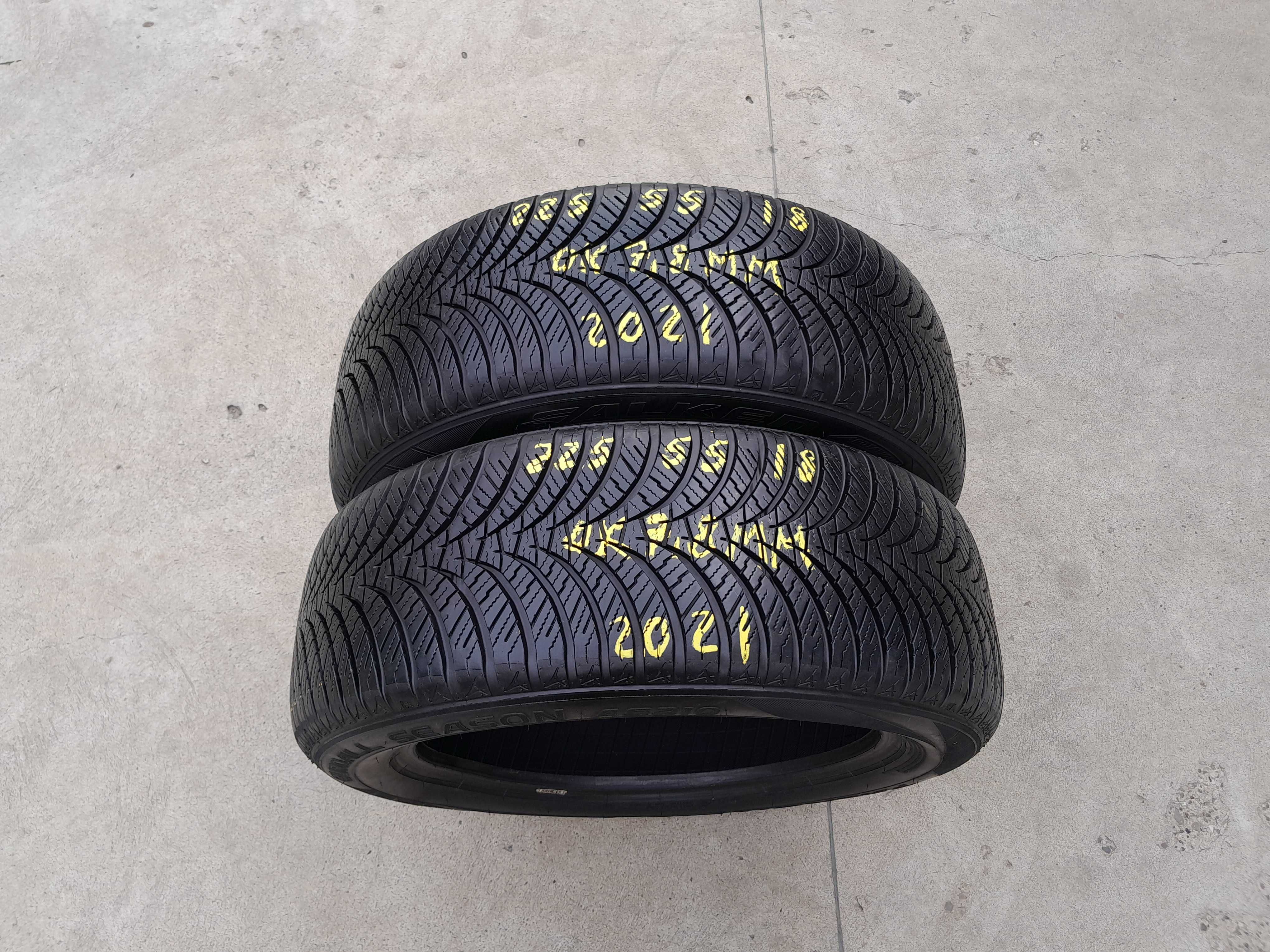 Doua anvelope 225 55 18 falken euroall season AS210 cu 7,8 mm 2021