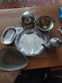 Продаётся посуда украшение  из мельхиора и серебра