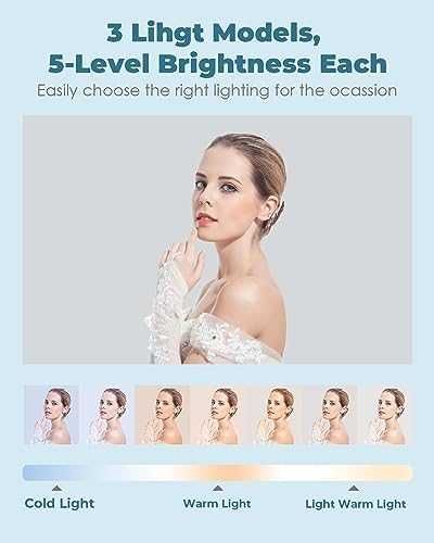 Нова Сгъваема стойка за телефон с LED светлина и безжично управление