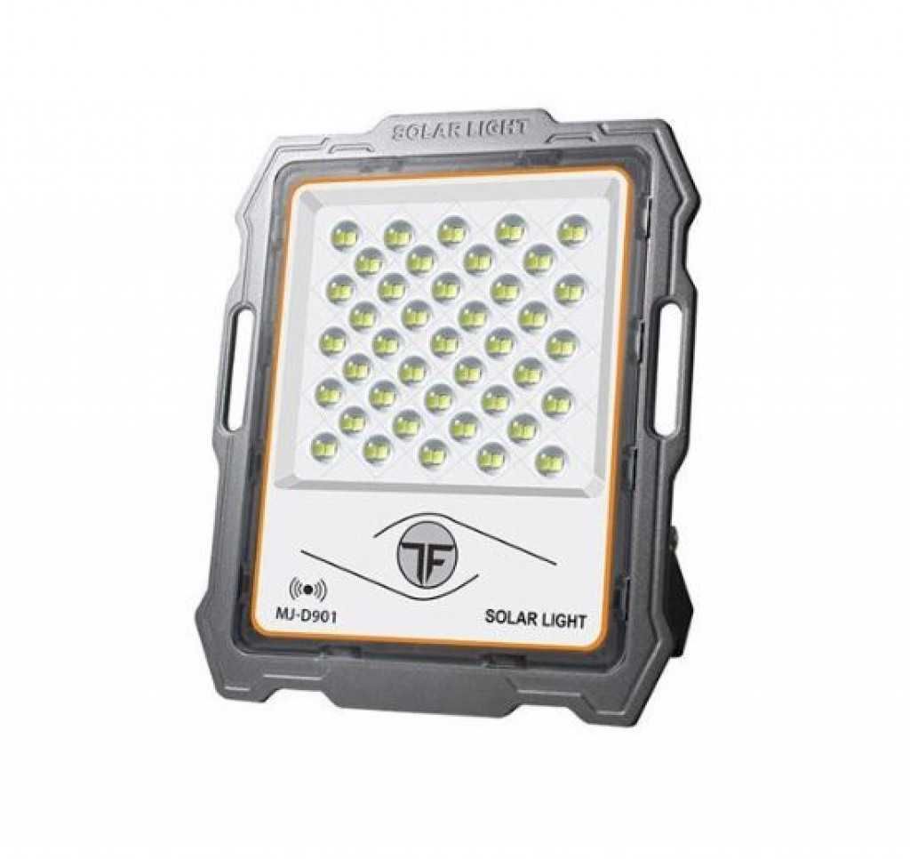 Мощен LED соларен прожектор с дистанционно, 300W, 236 LED, IP67