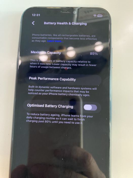 Iphone 11 black 85% health