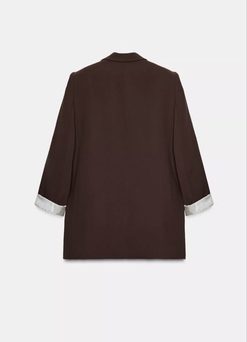 Елегантен кафяв блейзър/сако Zara