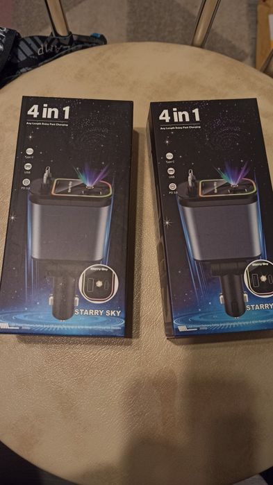 Încarcator Auto 4 in 1 Încarcare Super Rapidă