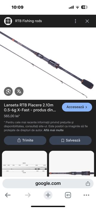 Vand lanseta Rtb Piacere ul 0.5-6 gr