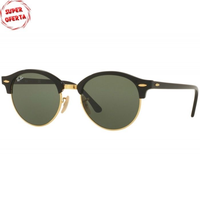 Ochelari de soare Ray-Ban - Clubround RB4246 901 51-19 3N