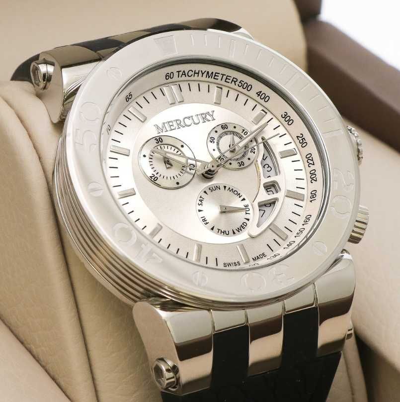 Чисто нов, швейцарски часовник Mercury Chronograph  swiss made