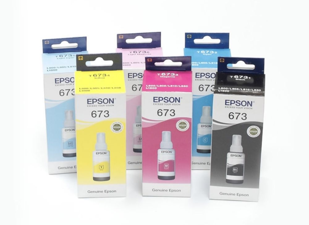 Чернила Перечисление epson, canon, hp