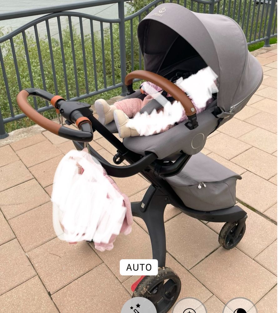 Stokke® Xplory® X + бебешки кош - цвят Modern Grey
