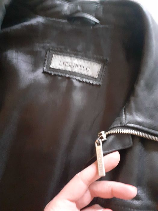 мъжко кожено яке LAGERFELD Original. Size L 100% Leather