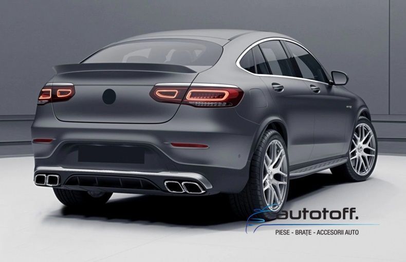 Difuzor bara spate Mercedes GLC Coupe (2015+) 63 AMG Chrome Design