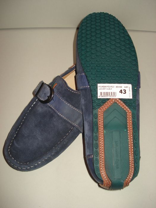 Мъжки кожени мокасини Tergan