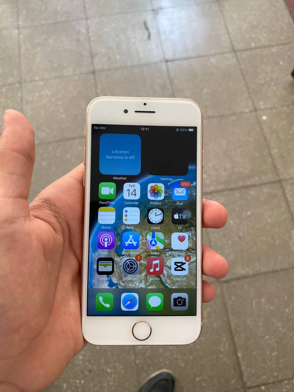 Iphone 8 gold 256 gb l