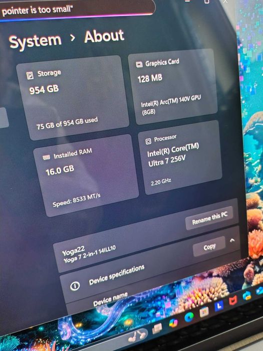 Lenovo Yoga 7 2-in-1 14ILL10, Intel Ultra 7 256V, OLED, 16GB , 1TB SSD