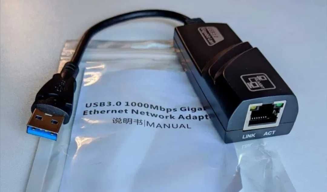 Нoвые USB-LAN USB3.0. 1000 Мбит/с ( RJ-45 )