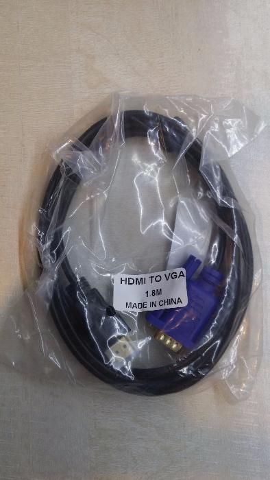 HDMI към VGA кабел / конвертор / преходник