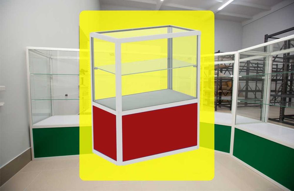 Прилавок торговый из профиля и стекла, Акция,витрина,для магазина kapr