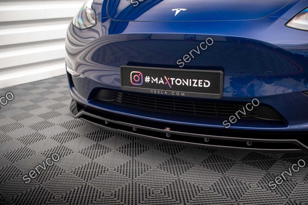 Prelungire splitter bara fata Tesla Model Y 2020- v2 - Maxton Design