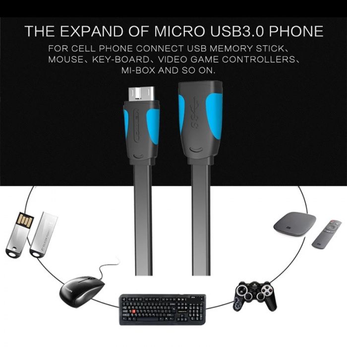 Vention Micro USB 3.0 OTG кабель