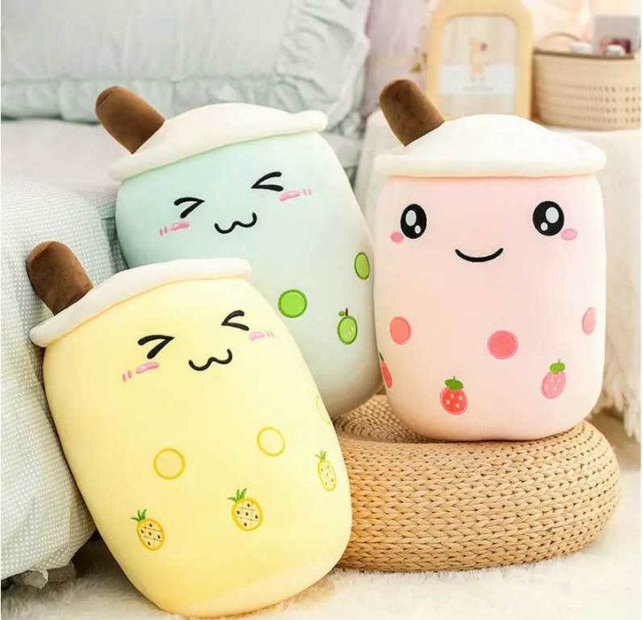 Плюшена играчка Възглавница Бабъл шейк Boba Tea Bubble Tea Cup