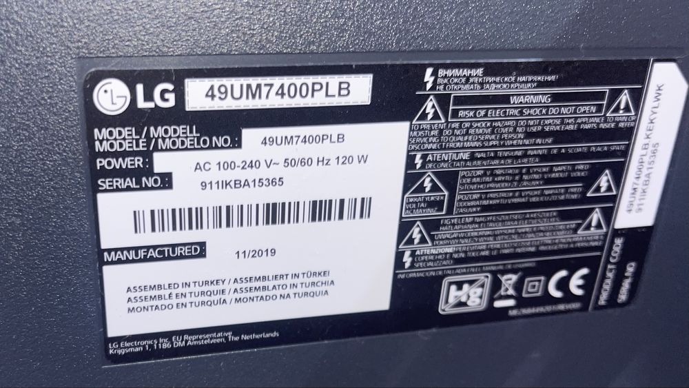 Smart Tv LG 4K UHD 124cm