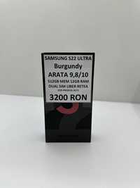 Samsung Galaxy S22 Ultra, Dual SIM, 512GB, 12GB RAM, 5G, Burgundy