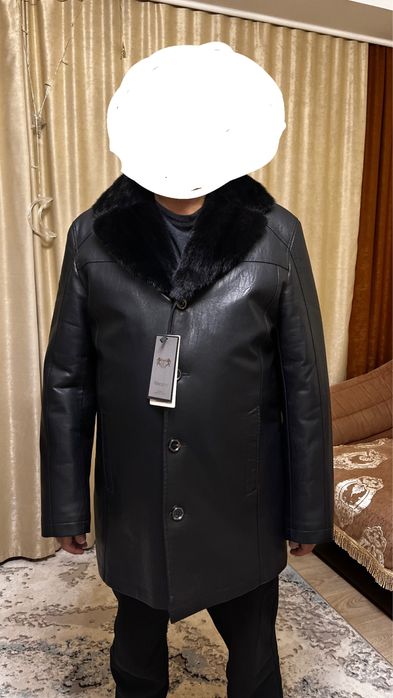 СРОЧНО продам НОВУЮ Дубленку НАТУРАЛЬНУЮ  мужская, норковый воротник
