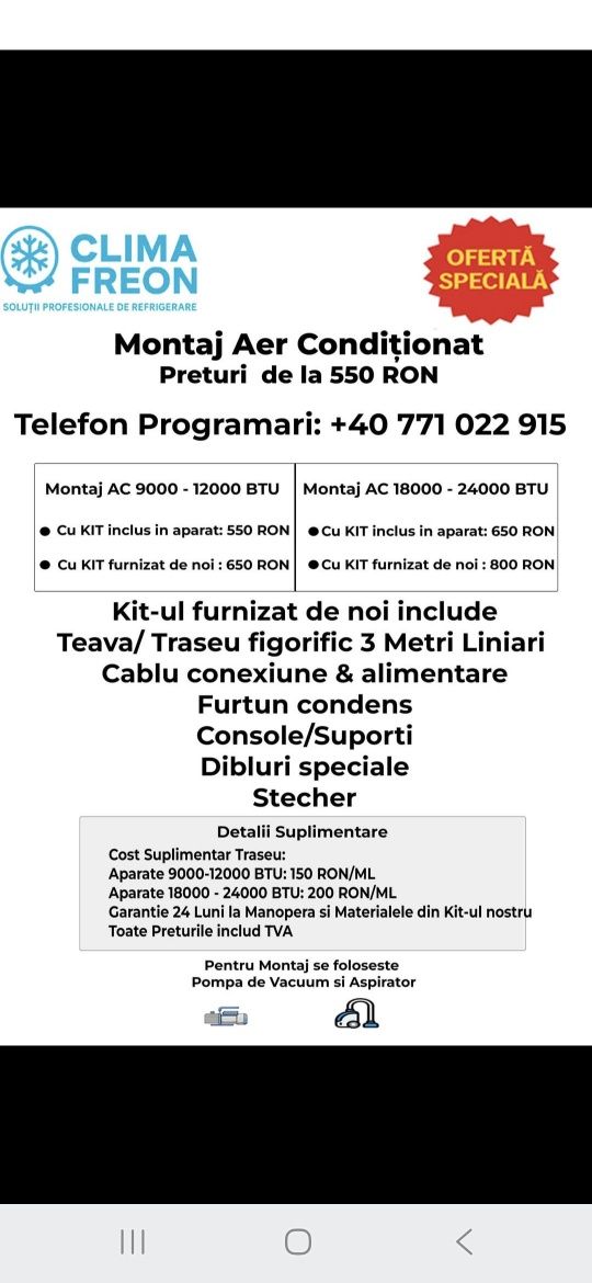 Montaj Aer/Urgent