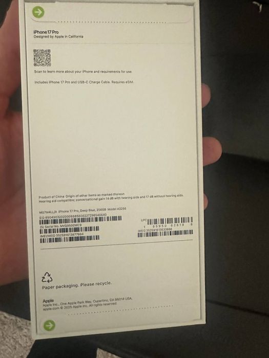 Iphone 17 pro 256