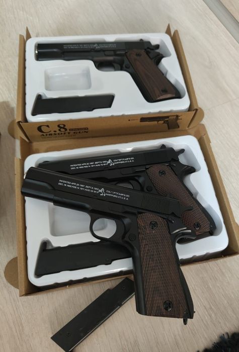 Pistol Airsoft Full Metal + Bile ABS 500buc / model Arc cu blocator