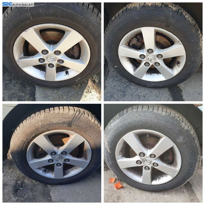 Set 4 Jante Roti Aliaj cu Anvelope Cauciucuri Iarna DOT 2021 195 65 15 R16 Mazda CX7 2007 - 2012 [C3458]