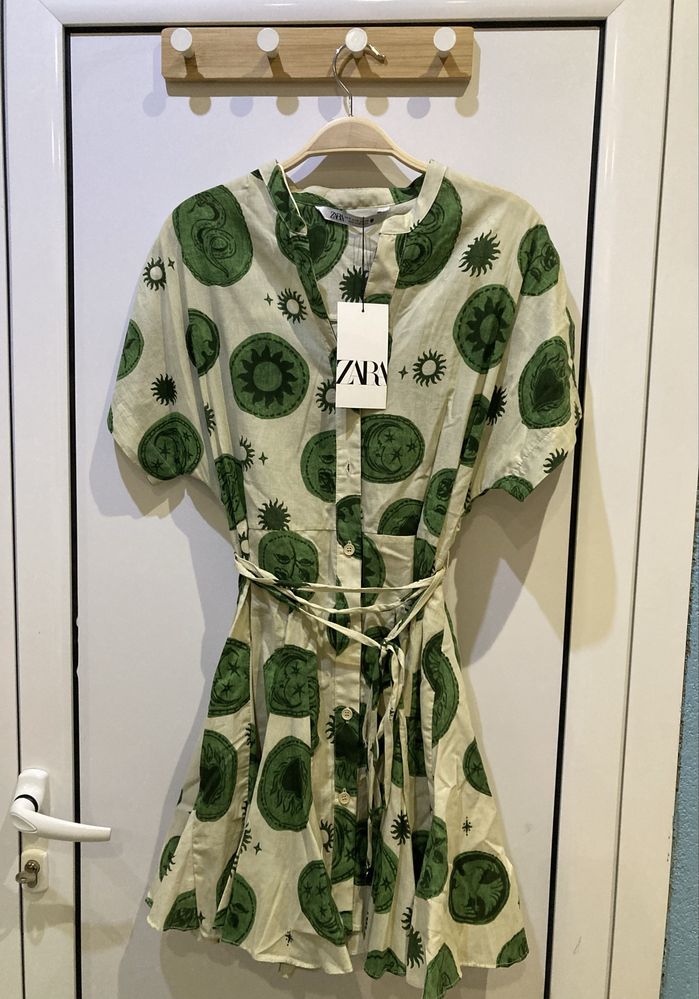 Нова памучна рокля Зара ХС / ZARA XS