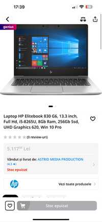 Laptop HP Elitebook 830 G6, 13.3 inc