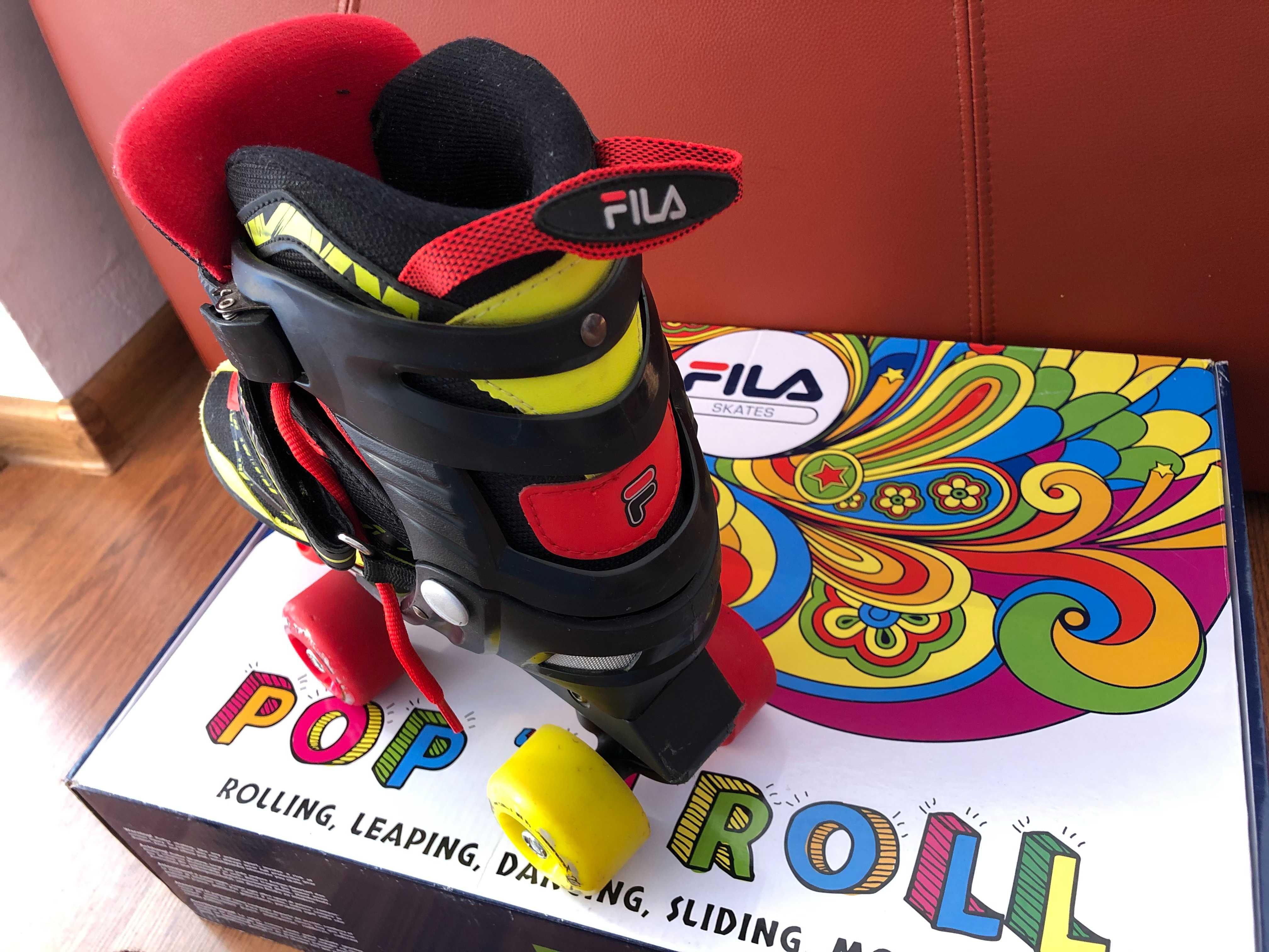 Role Fila Skates Joy Black/Red/Lime marime 35-38